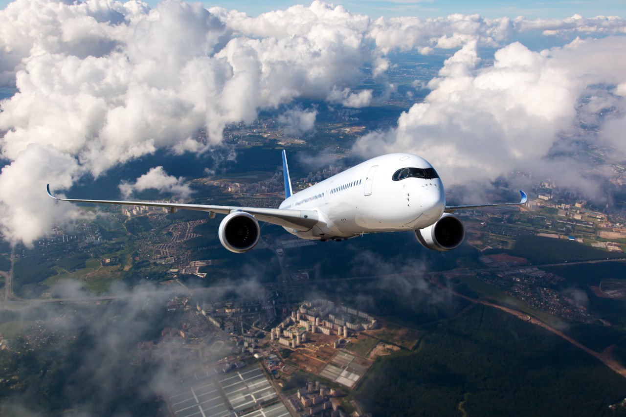 A-passenger-Plane-Flying