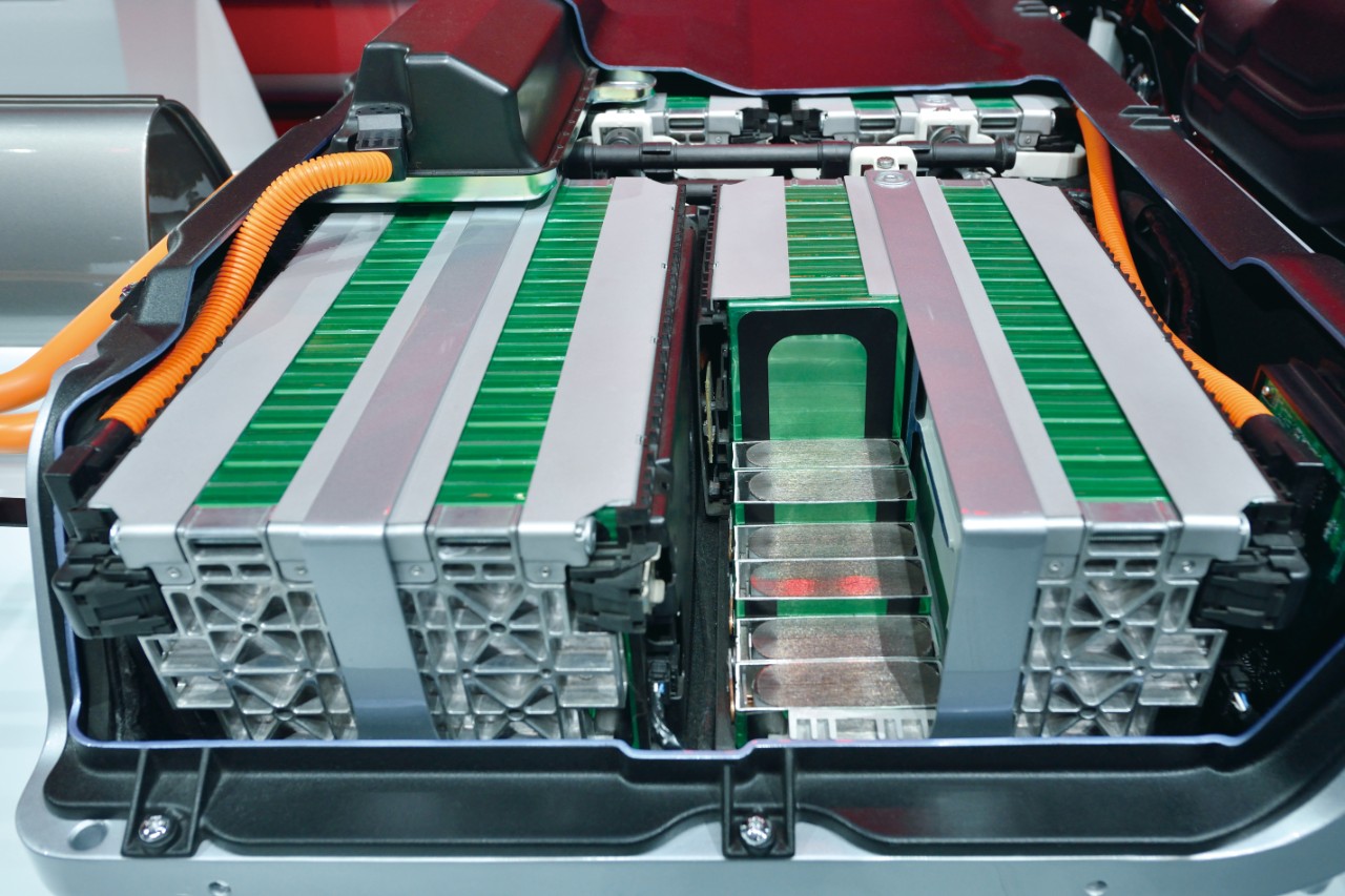 Figure 1: An automobile battery pack may contain hundreds of cells.