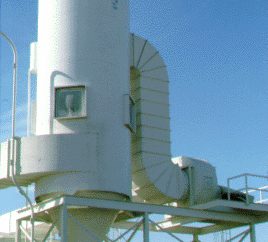 Figure 1 - Elbow on fan inlet to baghouse