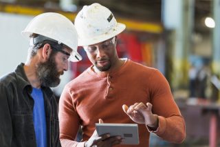 Plant Employee with Tablet